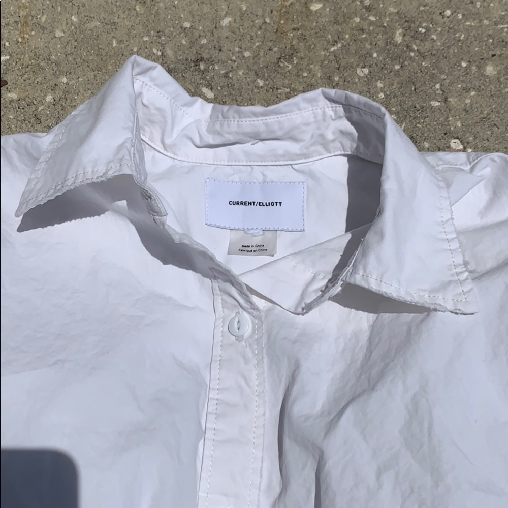 SOLD!! Current Elliot Distressed Button Down Shirt - Picture 9 of 12